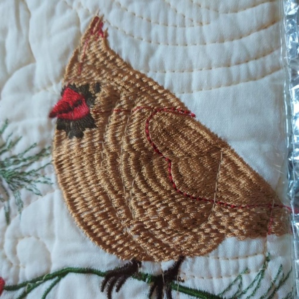 SOLDCracker Barrel Vtg Cardinal Redwood King Quilt 2 Standard Shams NWT RARE-HTF - Picture 11 of 11
